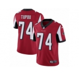 Youth Nike Atlanta Falcons #74 Tani Tupou Red Team Color Vapor Untouchable Limited Player NFL Jersey
