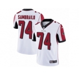 Youth Nike Atlanta Falcons #74 Ty Sambrailo White Vapor Untouchable Limited Player NFL Jersey