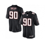 Youth Nike Atlanta Falcons #90 Derrick Shelby Limited Black Alternate NFL Jersey