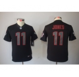 nike youth nfl jerseys atlanta falcons #11 jones black[nike impact limited]
