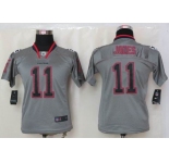 nike youth nfl jerseys atlanta falcons #11 jones grey[nike lights out]