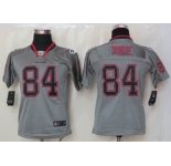 nike youth nfl jerseys atlanta falcons #84 white grey[nike lights out]