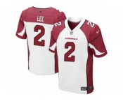 Men Nike Arizona Cardinals #2 Andy Lee Elite White NFL Jersey