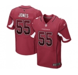 Men's Arizona Cardinals #55 Chandler Jones Elite Red Home Drift Fashion Football Jersey