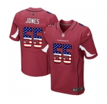 Men's Arizona Cardinals #55 Chandler Jones Elite Red Home USA Flag Fashion Football Jersey