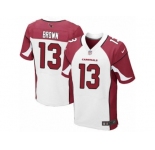 Men's Nike Arizona Cardinals #13 Jaron Brown Elite White NFL Jersey