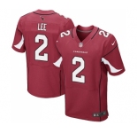 Men's Nike Arizona Cardinals #2 Andy Lee Elite Red Team Color NFL Jersey