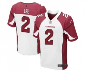 Men's Nike Arizona Cardinals #2 Andy Lee Elite White NFL Jersey