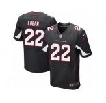 Men's Nike Arizona Cardinals #22 T. J. Logan Elite Black Alternate NFL Jersey