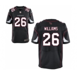 Men's Nike Arizona Cardinals #26 Brandon Williams Elite Black Alternate NFL Jersey