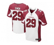 Men's Nike Arizona Cardinals #29 Tharold Simon Elite White NFL Jersey
