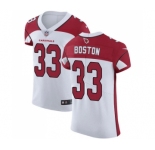 Men's Nike Arizona Cardinals #33 Tre Boston White Vapor Untouchable Elite Player NFL Jersey
