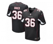 Men's Nike Arizona Cardinals #36 Budda Baker Elite Black Alternate NFL Jersey