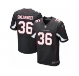 Men's Nike Arizona Cardinals #36 D. J. Swearinger Elite Black Alternate NFL Jersey
