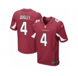 Men's Nike Arizona Cardinals #4 Ryan Quigley Elite Red Team Color NFL Jersey