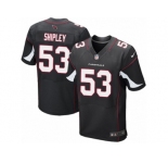 Men's Nike Arizona Cardinals #53 A.Q. Shipley Elite Black Alternate NFL Jersey