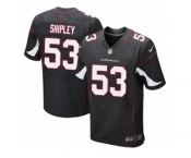 Men's Nike Arizona Cardinals #53 A.Q. Shipley Elite Black Alternate NFL Jersey