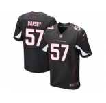 Men's Nike Arizona Cardinals #57 Karlos Dansby Elite Black Alternate NFL Jersey