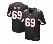 Men's Nike Arizona Cardinals #69 Evan Mathis Elite Black Alternate NFL Jersey