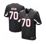 Men's Nike Arizona Cardinals #70 Evan Boehm Elite Black Alternate NFL Jersey