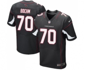 Men's Nike Arizona Cardinals #70 Evan Boehm Elite Black Alternate NFL Jersey