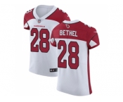 Nike Arizona Cardinals #28 Justin Bethel White Men Stitched NFL Vapor Untouchable Elite Jersey