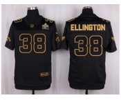 Nike Arizona Cardinals #38 Andre Ellington Black Pro Line Gold Collection Jersey[Elite]
