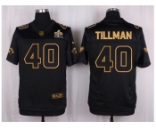 Nike Arizona Cardinals #40 Pat Tillman Black Pro Line Gold Collection Jersey[Elite]