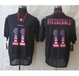 nike nfl jerseys arizona cardinals #11 larry fitzgerald black[Elite USA flag fashion]