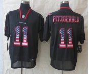 nike nfl jerseys arizona cardinals #11 larry fitzgerald black[Elite USA flag fashion]