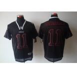 nike nfl jerseys arizona cardinals #11 larry fitzgerald black[Elite lights out]