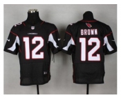 nike nfl jerseys arizona cardinals #12 brown black[Elite]