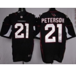 nike nfl jerseys arizona cardinals #21 peterson black[Elite]