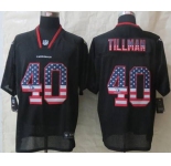nike nfl jerseys arizona cardinals #40 pat tillman black[Elite USA flag fashion]