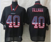 nike nfl jerseys arizona cardinals #40 pat tillman black[Elite USA flag fashion]