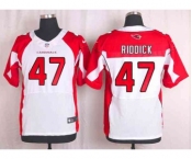 nike nfl jerseys arizona cardinals #47 riddick white[Elite]