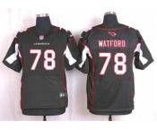 nike nfl jerseys arizona cardinals #78 watford black[Elite]
