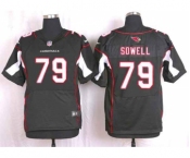 nike nfl jerseys arizona cardinals #79 sowell black[Elite]