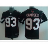 nike nfl jerseys arizona cardinals #93 campbell black[Elite]