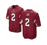 Men Nike Arizona Cardinals #2 Andy Lee Game Red Team Color NFL Jersey