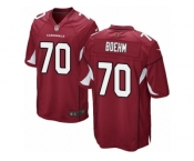 Men Nike Arizona Cardinals #70 Evan Boehm Game Red Team Color NFL Jersey