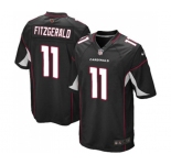 Men's Arizona Cardinals #11 Larry Fitzgerald Game Black Alternate Football Jersey