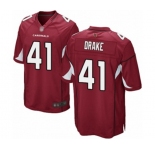 Men's Arizona Cardinals #41 Kenyan Drake Game Red Team Color Football Jersey