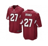 Men's Nike Arizona Cardinals #27 Tyvon Branch Game Red Team Color NFL Jersey