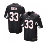 Men's Nike Arizona Cardinals #33 Tre Boston Game Black Alternate NFL Jersey