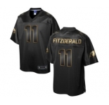 nike nfl jerseys arizona cardinals #11 larry fitzgerald black gold collection[game]