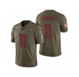 Men Nike Arizona Cardinals #11 Larry Fitzgerald Olive 2017 Salute to Service Limited Jerseys