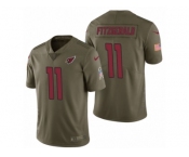 Men Nike Arizona Cardinals #11 Larry Fitzgerald Olive 2017 Salute to Service Limited Jerseys