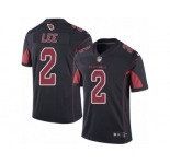 Men Nike Arizona Cardinals #2 Andy Lee Limited Black Rush Vapor Untouchable NFL Jersey