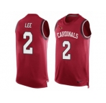 Men Nike Arizona Cardinals #2 Andy Lee Limited Red Player Name & Number Tank Top NFL Jersey